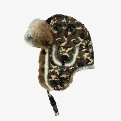 Appaman Winter Accessories|Hats-Benji Hat OliveCamo