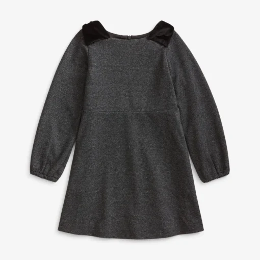 Appaman Party Dresses-Blair Bow Dress NoirMicroPlaid