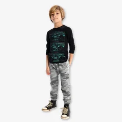 Appaman Graphic Tees-Boombox Graphic Tee Black