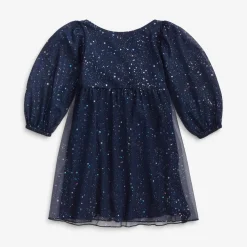 Appaman Party Dresses-Chelsea Bow Dress NavyBlue