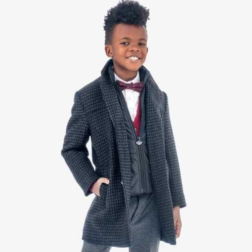 Appaman Winter Coats|Winter Coats-City Overcoat Houndstooth