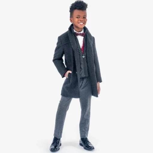 Appaman Winter Coats|Winter Coats-City Overcoat Houndstooth