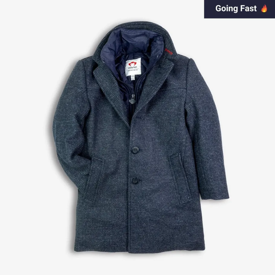 Appaman Winter Coats|Winter Coats-City Overcoat CheckeredInk