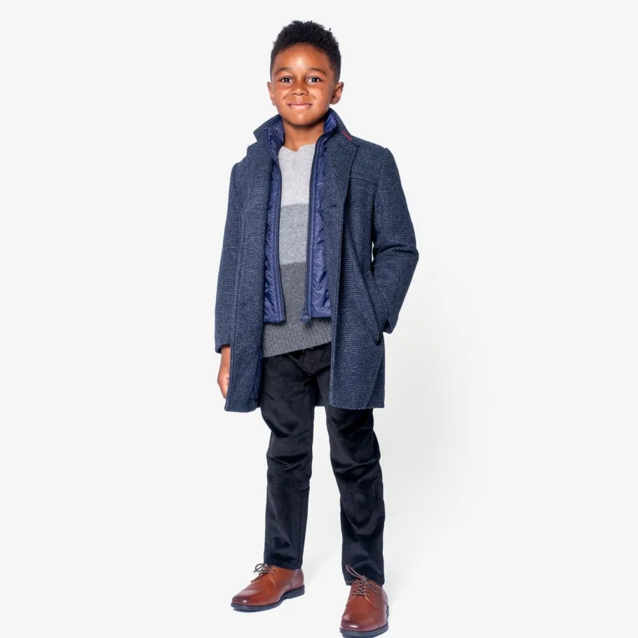 Appaman Winter Coats|Winter Coats-City Overcoat CheckeredInk