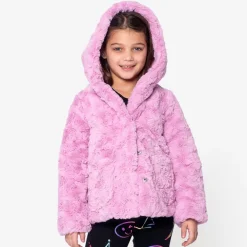 Appaman Winter Coats|Winter Coats-Cleo Faux Fur Coat PinkMousse