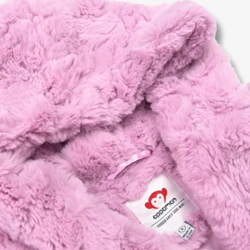 Appaman Winter Coats|Winter Coats-Cleo Faux Fur Coat PinkMousse