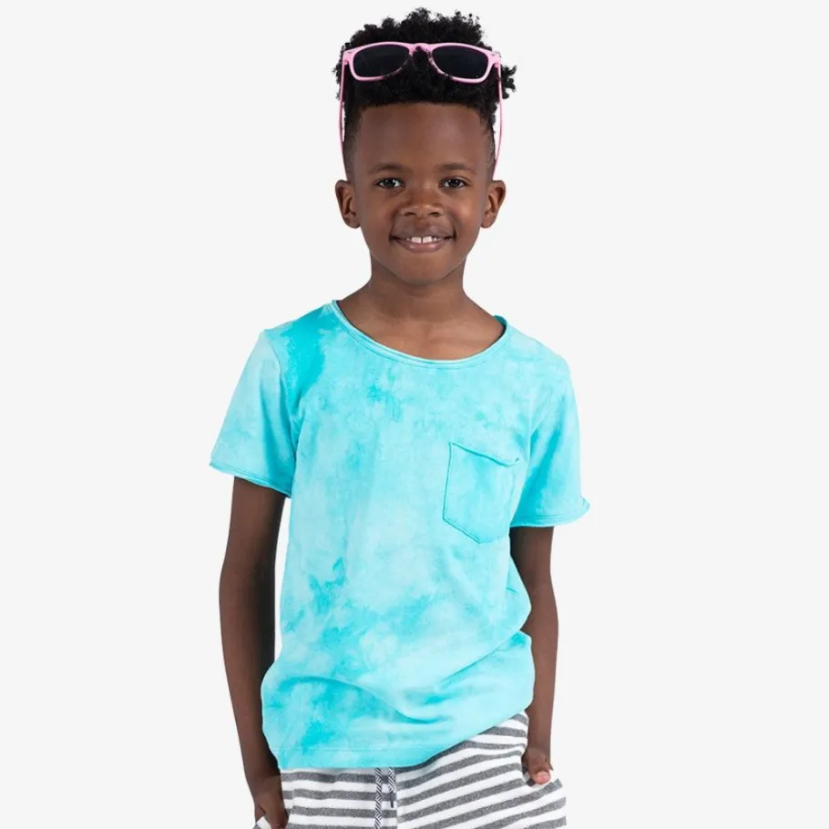 Appaman Graphic Tees-Concert Tee TealTieDye