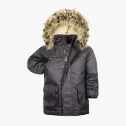 Appaman Winter Coats|Down Coats-Denali Down Coat BlackHerringbone