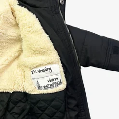 Appaman Winter Coats|Down Coats-Denali Down Coat BlackHerringbone
