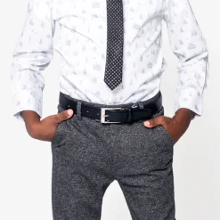 Appaman Accessories|Ties & Belts-Dress Belt Black