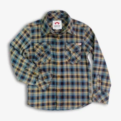 Appaman Flannels|Sweatshirts & Hoodies-Flannel Shirt Chocolate/BluePlaid