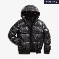 Appaman Winter Coats|Winter Coats-Flurry Coat ShinyBlack