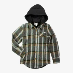 Appaman Flannels|Sweatshirts & Hoodies-Glen Hooded Shirt Woodland