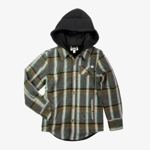 Appaman Flannels|Sweatshirts & Hoodies-Glen Hooded Shirt Woodland
