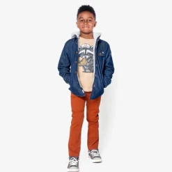Appaman Sweatshirts & Hoodies-Glen Hooded Shirt DenimBlue