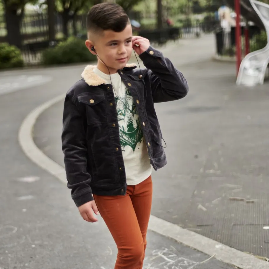 Appaman Winter Coats|Winter Coats-Heritage Cord Jacket VintageBlack