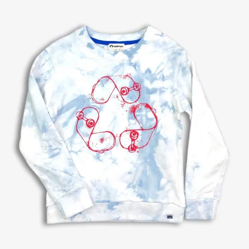 Appaman Sweatshirts & Hoodies|Graphic Tees-Highland Sweatshirt SkyTie-Dye