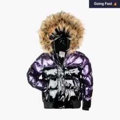Appaman Winter Coats|Winter Coats-Kyla Puffer Coat Plum/Black