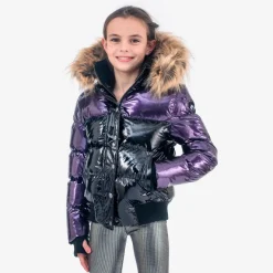 Appaman Winter Coats|Winter Coats-Kyla Puffer Coat Plum/Black