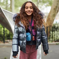Appaman Winter Coats|Winter Coats-Kyla Puffer Coat Gunmetal