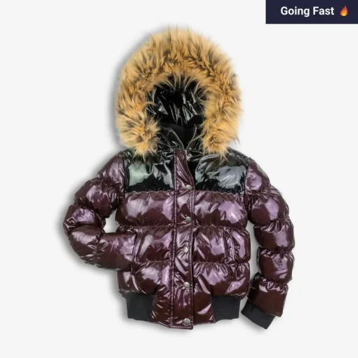Appaman Winter Coats|Winter Coats-Kyla Puffer Coat Burgundy/Black