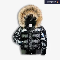 Appaman Winter Coats|Winter Coats-Kyla Puffer Coat BlackMix