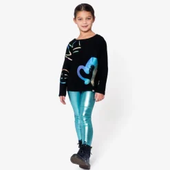 Appaman Leggings|Pants-Leggings MetallicAqua
