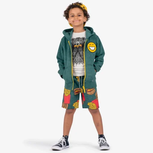 Appaman Sweatshirts & Hoodies|Graphic Tees-Magic Zip Hoodie DarkGreen