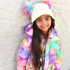 Appaman Winter Accessories|Accessories-Mia Faux Fur Pom Beanie WinterWhite