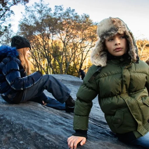 Appaman Winter Accessories|Hats-Muscle Trapper Olive