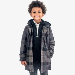 Appaman Winter Coats|Winter Coats-New Gotham Coat GreyPlaid