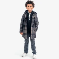 Appaman Winter Coats|Winter Coats-New Gotham Coat GreyPlaid