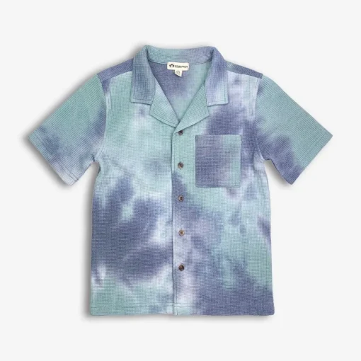 Appaman Henleys & Polos-Resort Shirt Seafoam