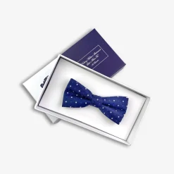 Appaman Ties & Belts|Ties & Belts-Silk Bow Tie White/BlueDots