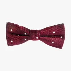 Appaman Ties & Belts|Ties & Belts-Silk Bow Tie BurgundyDots