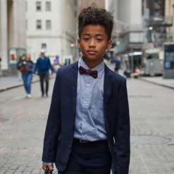 Appaman Ties & Belts|Ties & Belts-Silk Bow Tie BurgundyDots