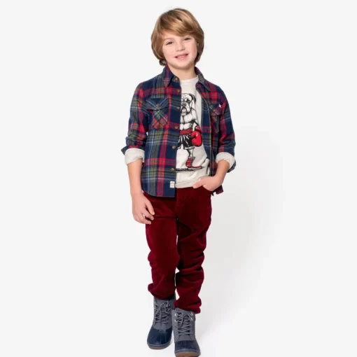 Appaman Pants|Suit Pants-Skinny Cords BrickRed
