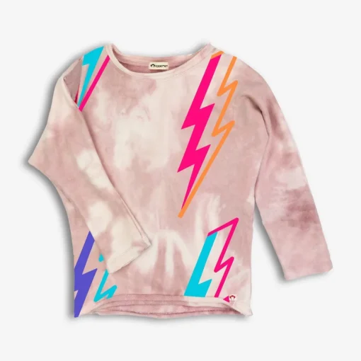 Appaman Sweaters|Sweatshirts-Slouchy Sweatshirt LightningBolt