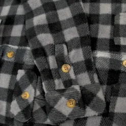 Appaman Flannels|Sweatshirts & Hoodies-Snow Fleece Shirt Grey/BlackCheck