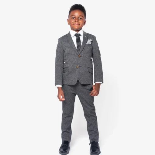 Appaman Separates|Suit Pants-Stretchy Suit Pant NoirMicroPlaid