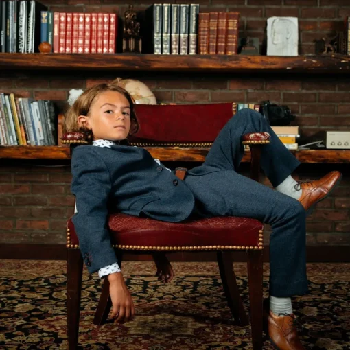 Appaman Separates|Suit Pants-Stretchy Suit Pant IndigoWalesCheck
