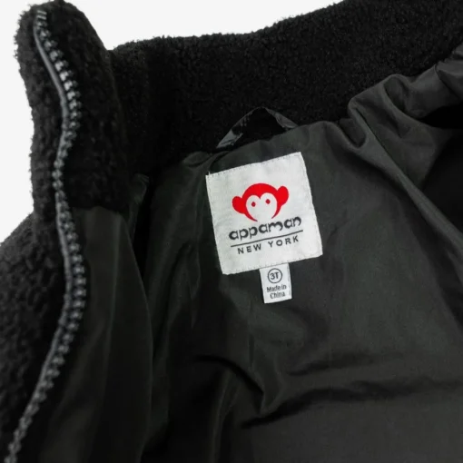 Appaman Appaman.com Exclusive|Winter Coats-Teddy Cropped Puffer Black