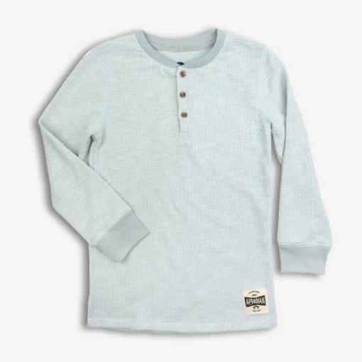 Appaman Henleys & Polos-Thermal Henley CoolGrey