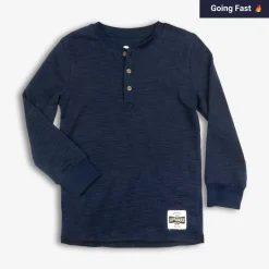 Appaman Henleys & Polos-Thermal Henley Indigo
