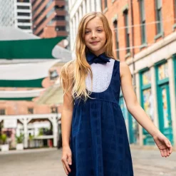 Appaman Party Dresses-Tuxedo Dress BlueVelvetWindows